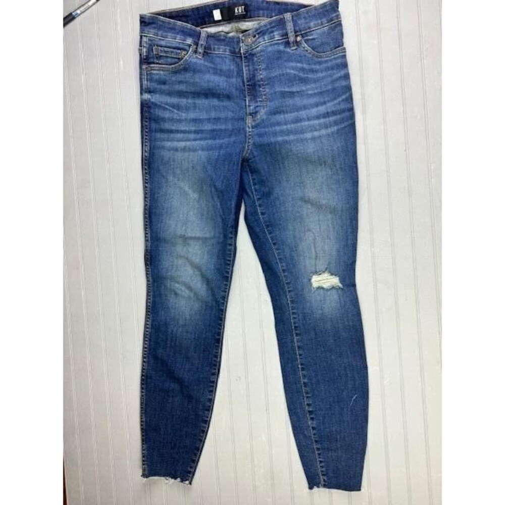 Kut From The Kloth  8 Womens Jeans Donna Fab Ab Ankle High Rise Stretch Distress